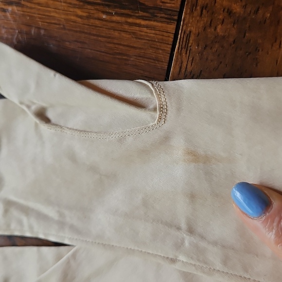 Vintage Cream Nylon 14-Inch Ladies Gloves, Size 6.5 - Picture 12 of 16